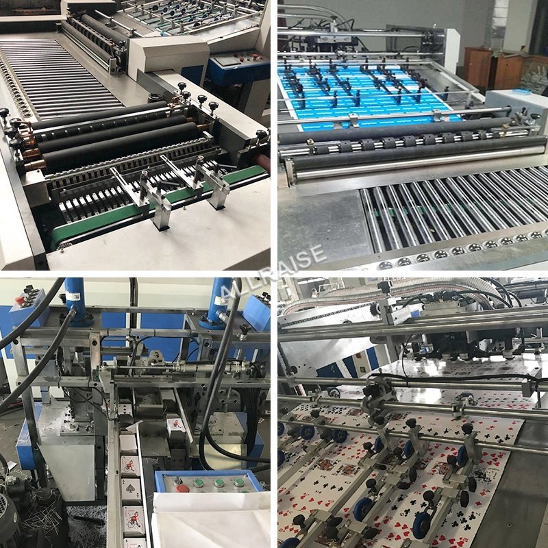 Automatic Playing Card Cutting Machine Poker Slitting Collating Matching machine Playing Card Making Machine