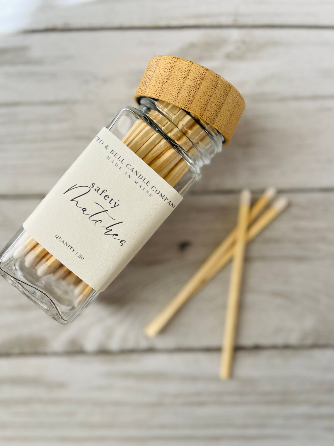 New Custom Colorful Matches In Glass Jar Bottle Matches wooden matchsticks in glass jars