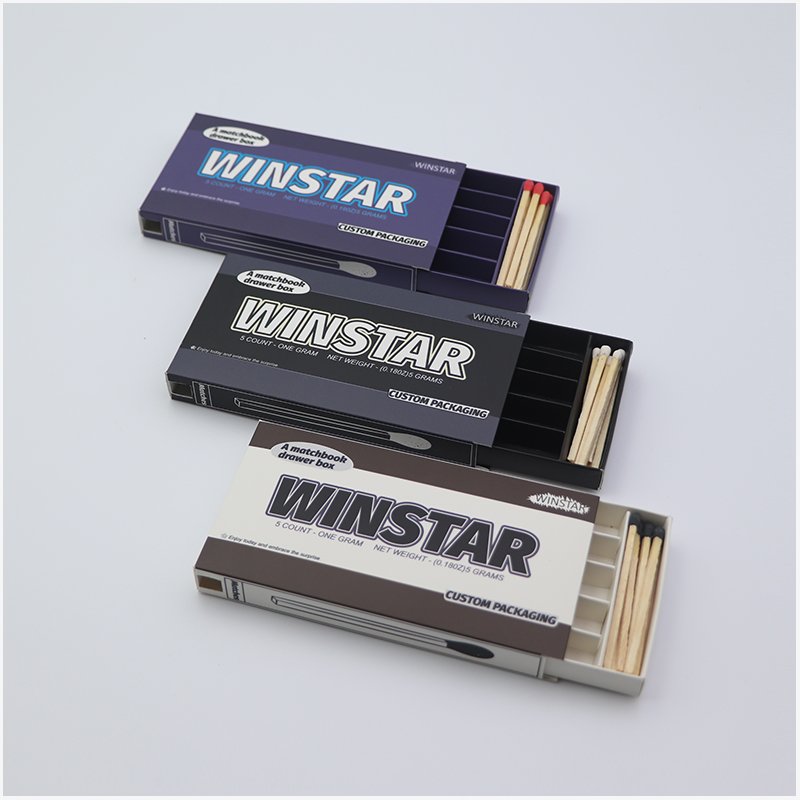 Factory Custom Drawer Preroll Packaging Without Rubber And Plastic Child Proof With Position for Match Pre Roll Packaging