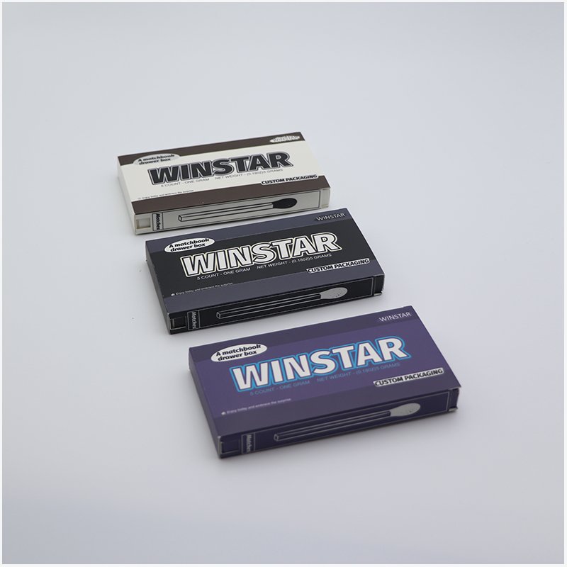 Factory Custom Drawer Preroll Packaging Without Rubber And Plastic Child Proof With Position for Match Pre Roll Packaging