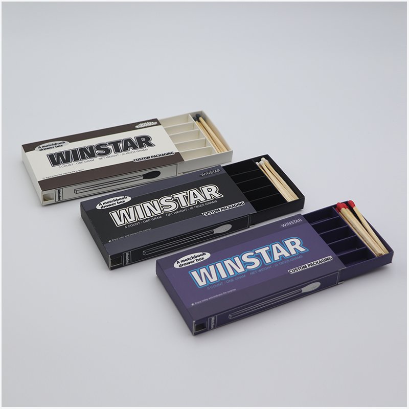 Factory Custom Drawer Preroll Packaging Without Rubber And Plastic Child Proof With Position for Match Pre Roll Packaging