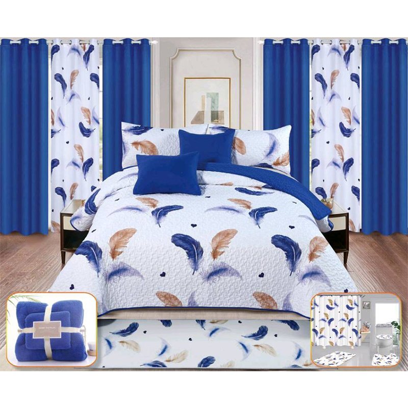 Factory cheap price Luxury Customized Wholesale Sheet Set With Curtains 3d Printed Microfiber Cotton Bed Set Big Size
