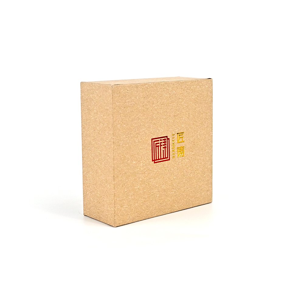 Kraft paper hot gold stationery souvenir paper bag paper box matching