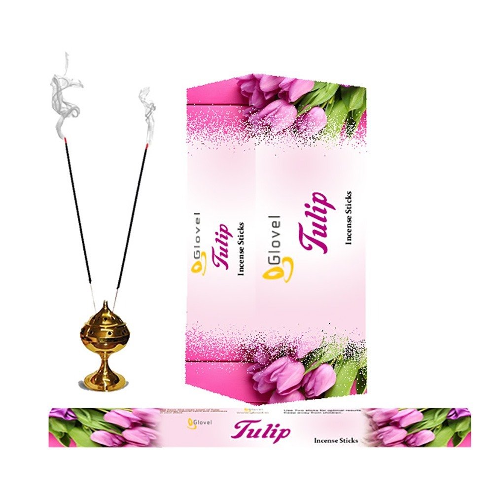 Best selling Pooja 9 Inch Tulip Incense Sticks with Square Box Packaging for Weddings and Home Decor Direct Export from India