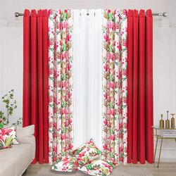 5 curtains:132*245cm,3 cushion covers,2 tiebacks
