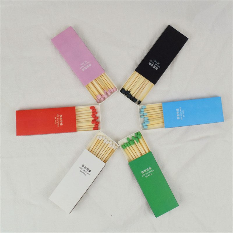 Hot Sale Matchbook Matches As Promotion Gifts Custom Paper Book Match Colors Can Be Customized Brown Paper Slender Matchbox