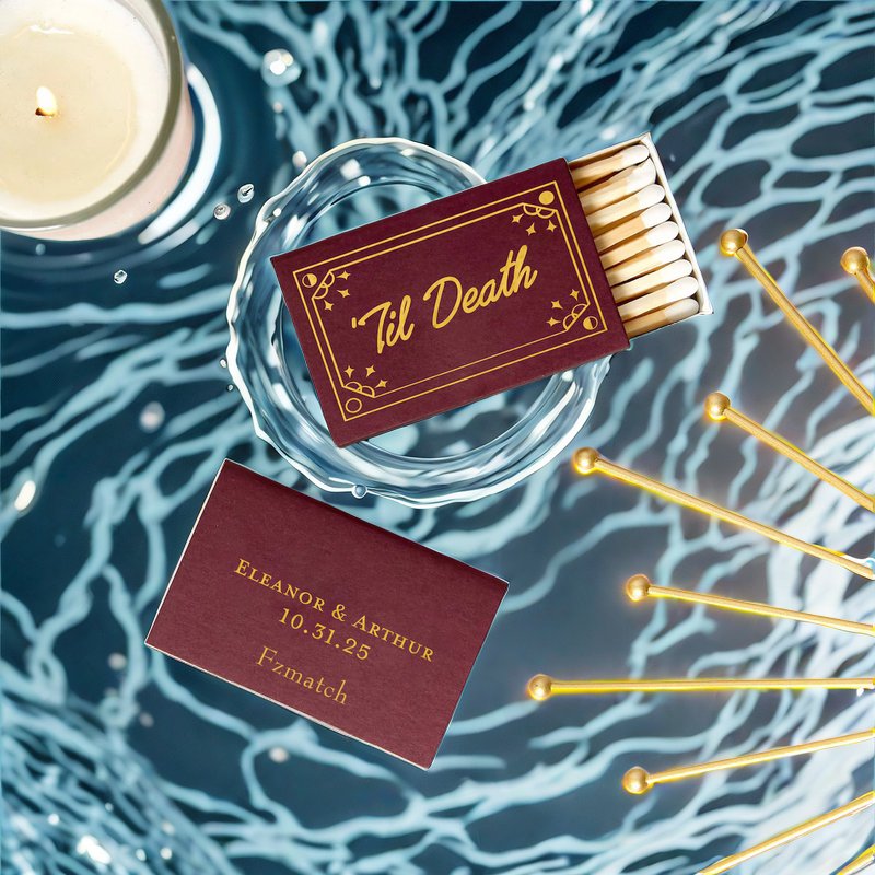 Hot Sale Matchbook Matches As Promotion Gifts Custom Paper Book Match Colors Can Be Customized Brown Paper Slender Matchbox