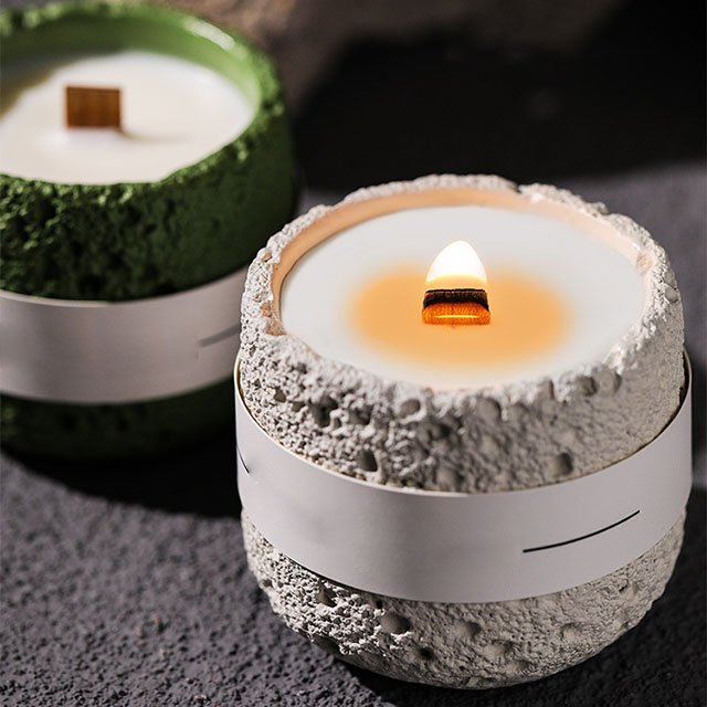Luxury Custom Mini Candle Match Gift Wood wick Cap Scented Candles
