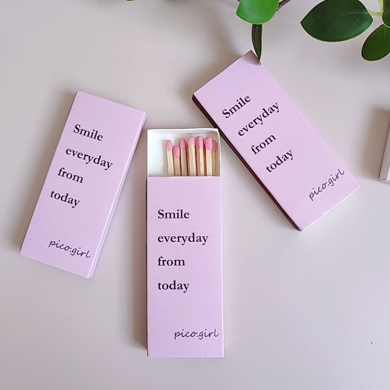 Matchbox Cheap Bulk Safety Matches Custom Wholesale Safety Pink Matches box