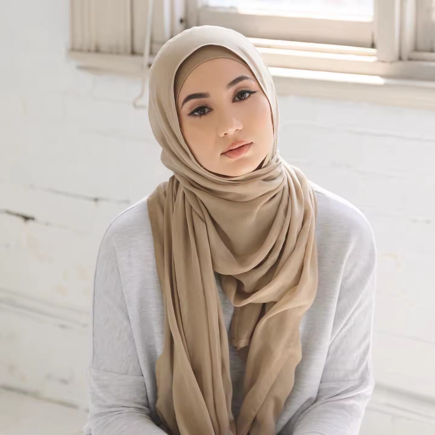 Hot Selling Prefect Matching Premium undercap Hijab Set Matching Color Modal Hijab With Underscarf Matching Undercap Set Modal