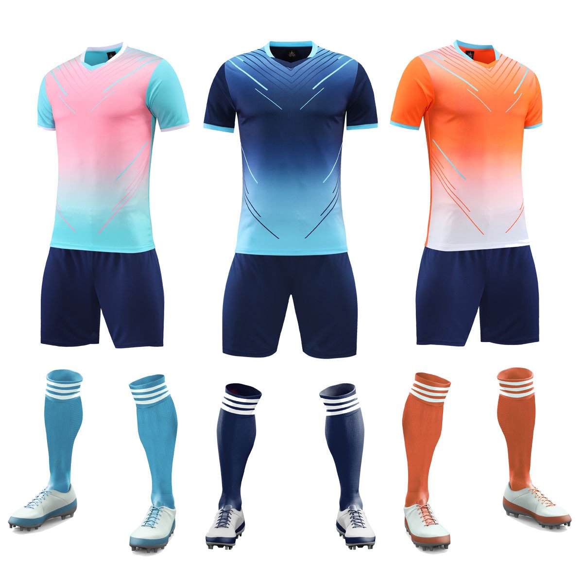 2024 High Quality Soccer Jersey Customizable Number Soccer Jersey Team Match Uniform Short Sleeve Training Soccer Jersey