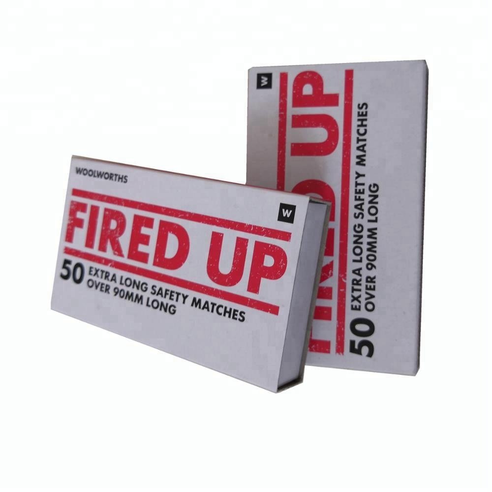 Customized hotel matchboxes with matches paper box safety matchstick packaging box