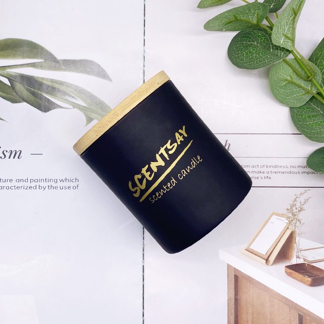 Scented Candles Factory Wholesale Can Be Custom Labelled Matte Frosted Glass Can Be Matched with Bamboo Lids LA07MZ 15oz 21oz