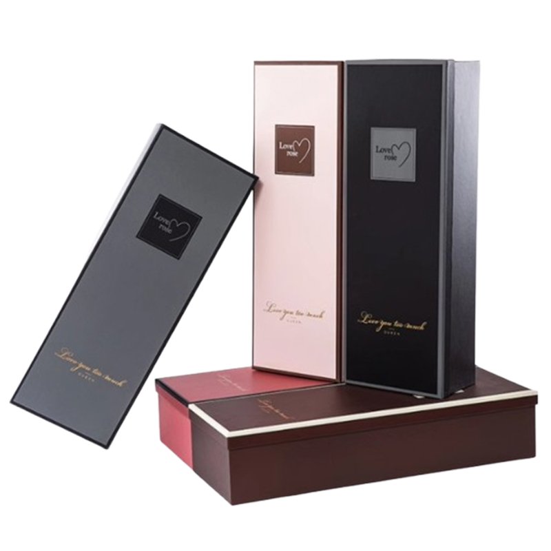 Bouquet Fresh Flower Paper Package Boxes Luxury Flower Packaging Paper Box Base and Lid