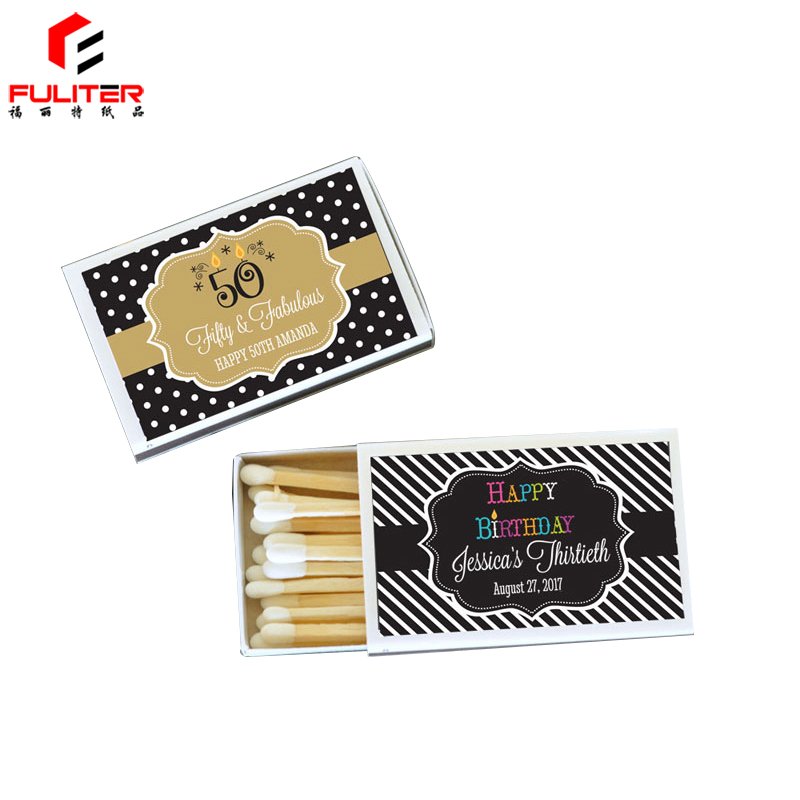 OEM Custom Printing Mini Long Match Color Headed Book Match Box
