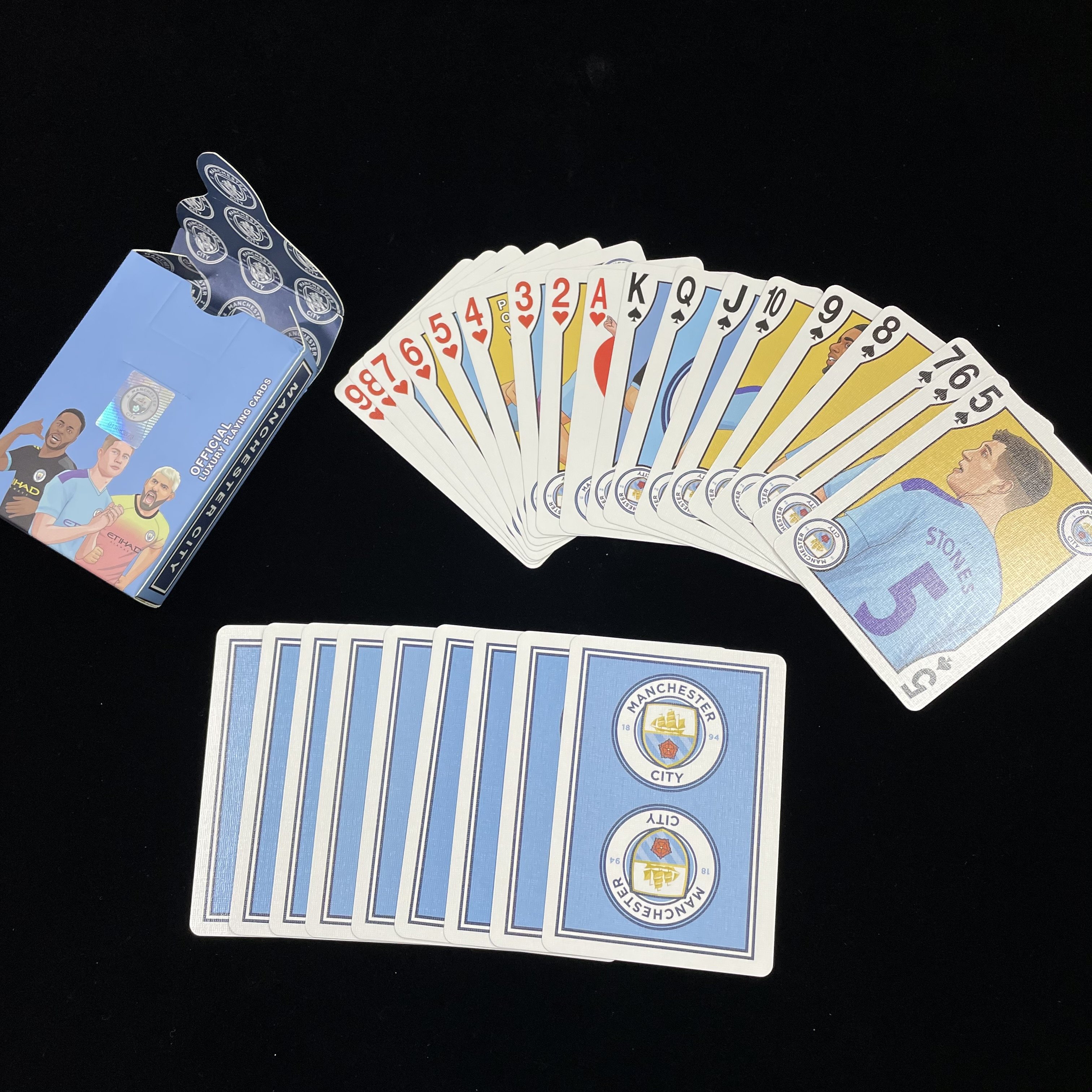 Collection Football Club with Custom Prining Playing Game Deck Of Poker Cards
