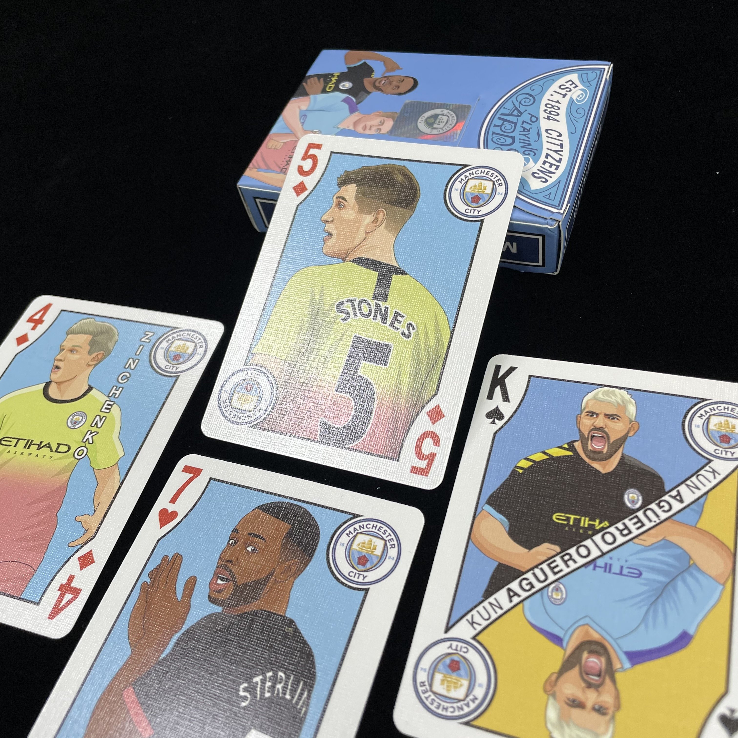 Collection Football Club with Custom Prining Playing Game Deck Of Poker Cards