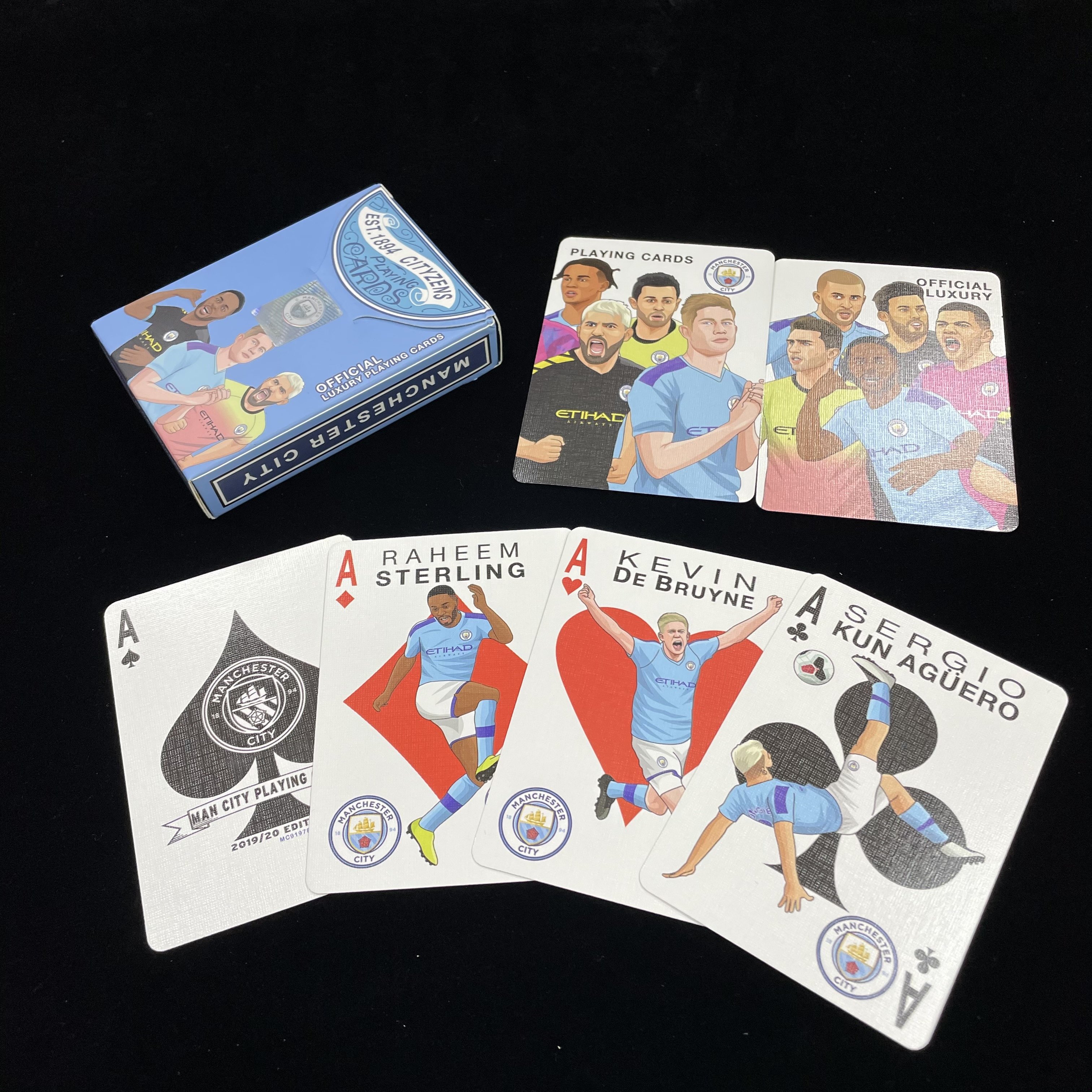 Collection Football Club with Custom Prining Playing Game Deck Of Poker Cards