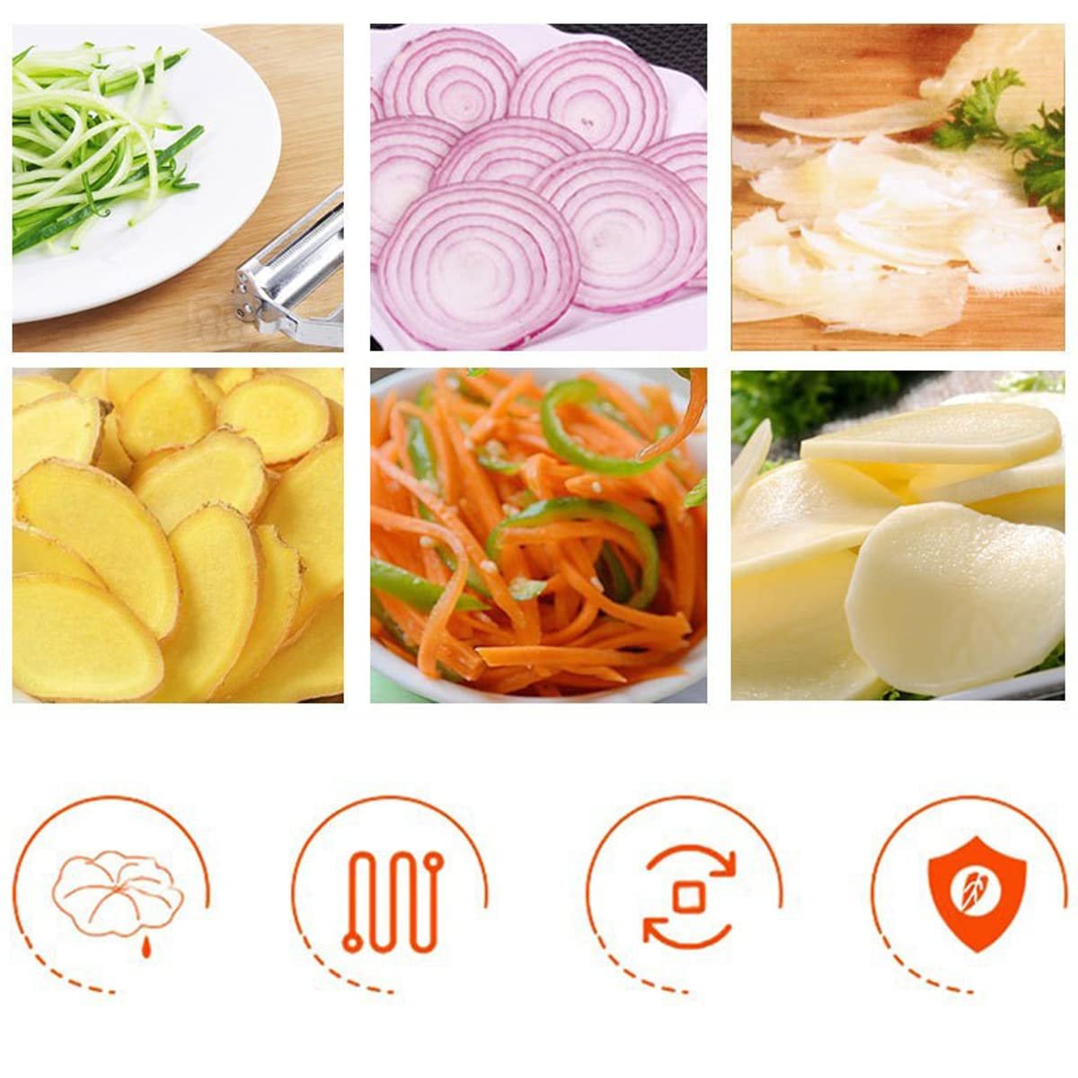 Multifunctional matching stainless steel peeler scraping knife melon planer combination
