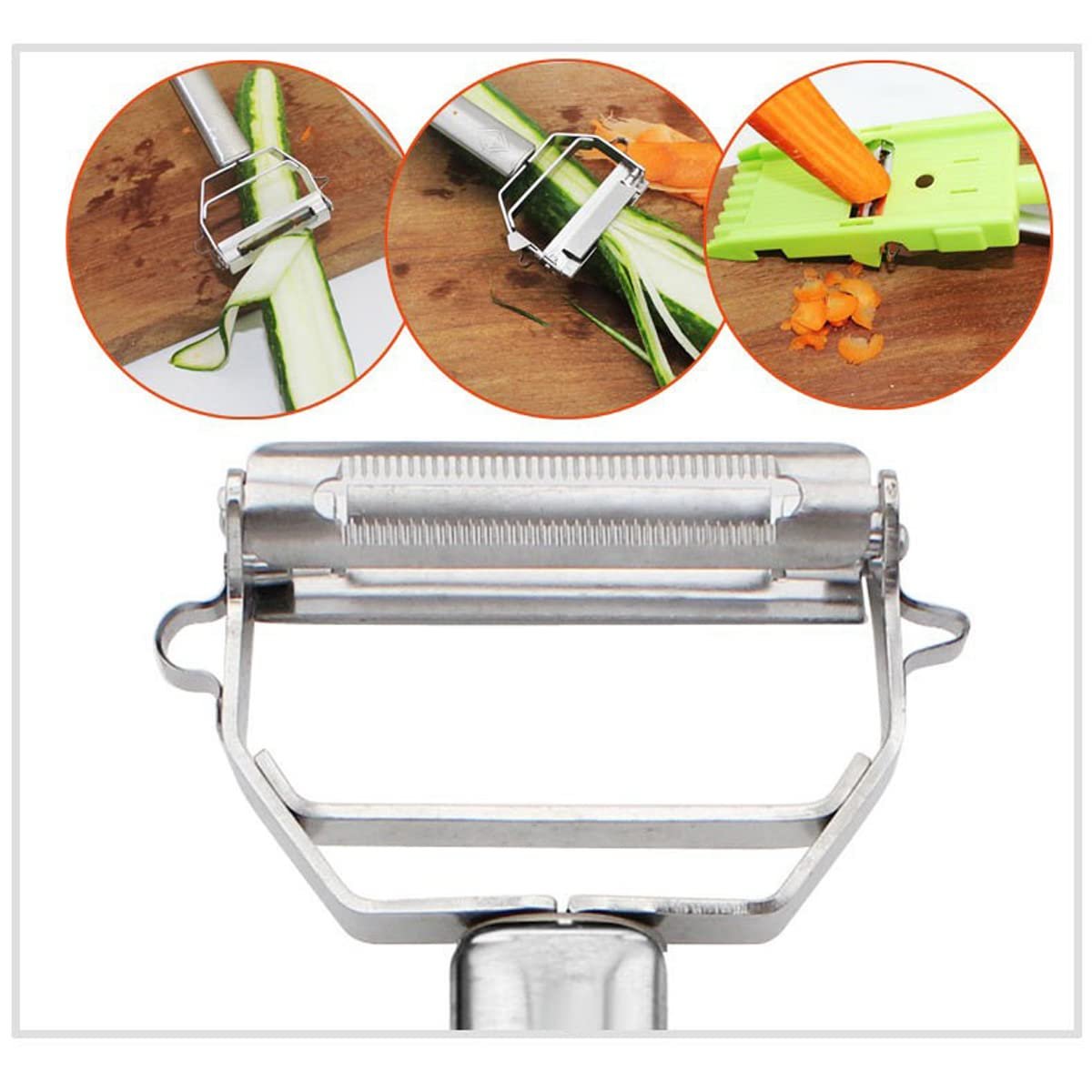 Multifunctional matching stainless steel peeler scraping knife melon planer combination