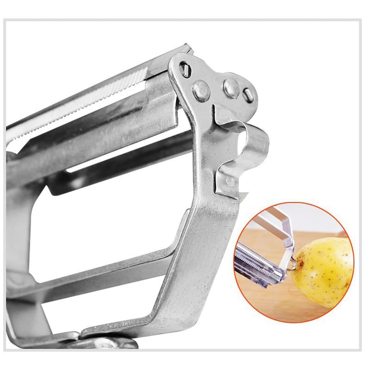 Multifunctional matching stainless steel peeler scraping knife melon planer combination