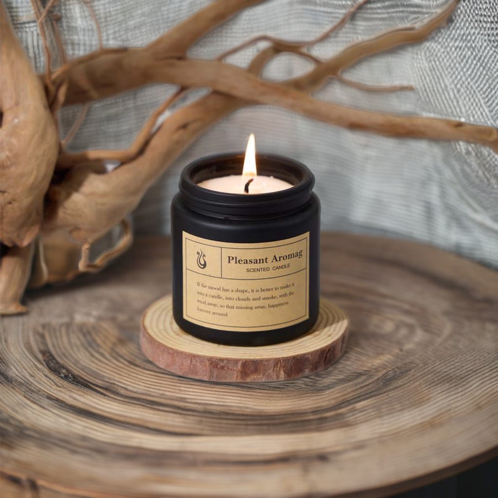 Smokeless Handmade Plant Essential Oil Candles Home Office Gym Yoga Decoration Wedding Party Romantic Aromatherapy Candles