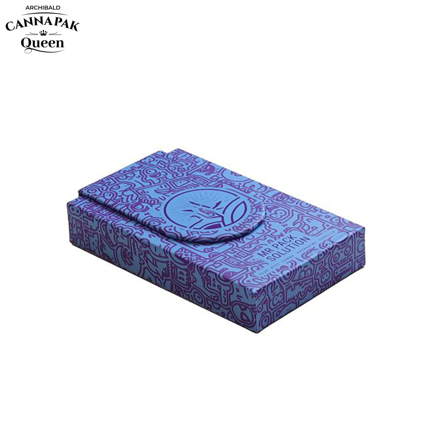 Archibald China Exported Good Quality Manufacturer Tobacco Child Resistant Slide Out Cassette Tape Pre Roll Pack Box With Match