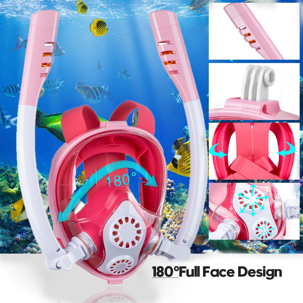 SMACO Snorkel Diving Mask For Kids Face Full Scuba Dive With Swimming Diving Snorkel Mask family matching outfits
