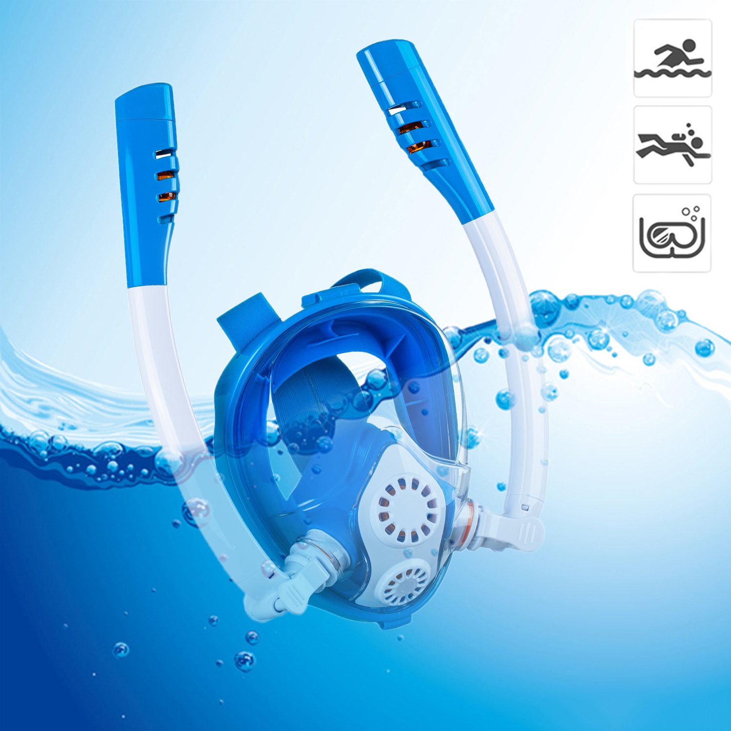 SMACO Snorkel Diving Mask For Kids Face Full Scuba Dive With Swimming Diving Snorkel Mask family matching outfits