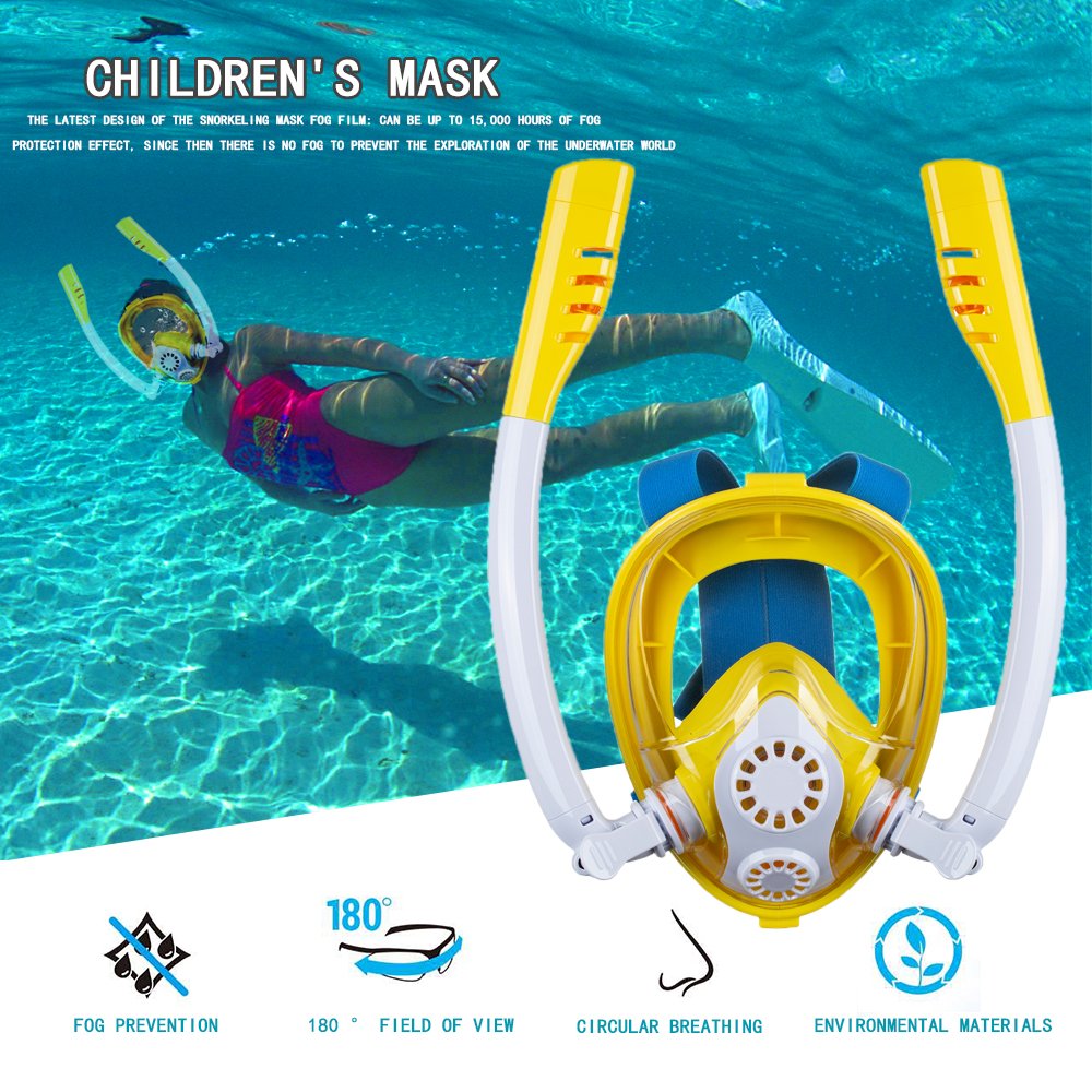 SMACO Snorkel Diving Mask For Kids Face Full Scuba Dive With Swimming Diving Snorkel Mask family matching outfits