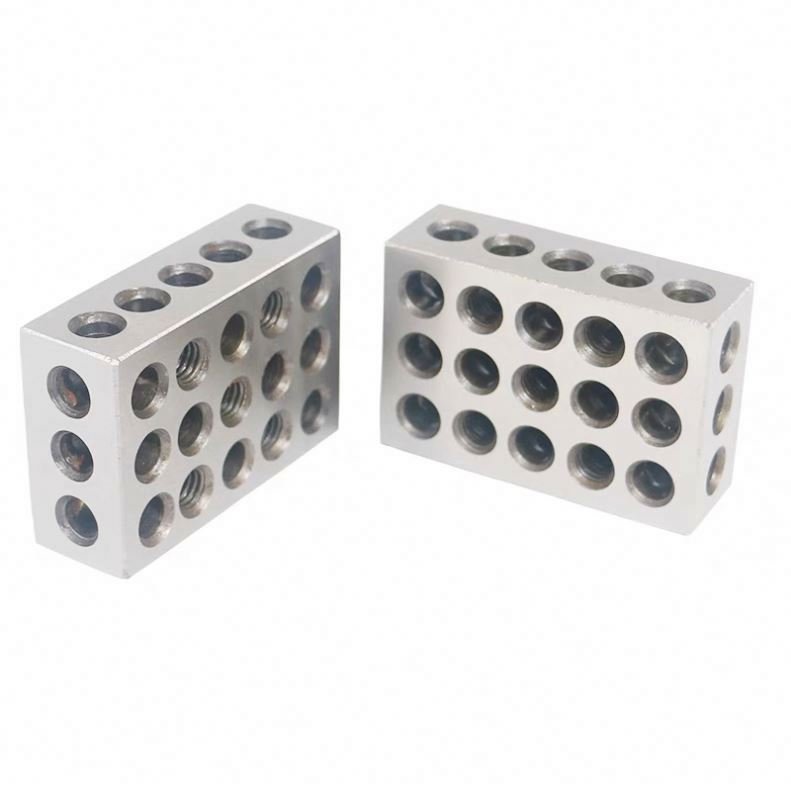 TEBAK Machine Tools 1 Pair Ultra Precision 2-4-6 Blocks 23 Holes Matched 0.0002" Machinist 246 block set