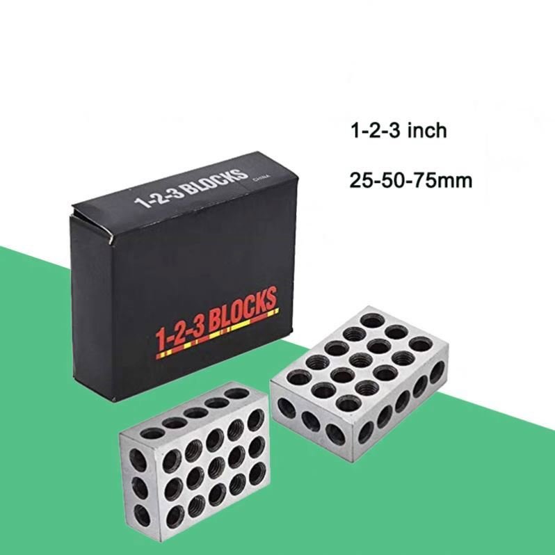 TEBAK Machine Tools 1 Pair Ultra Precision 2-4-6 Blocks 23 Holes Matched 0.0002" Machinist 246 block set