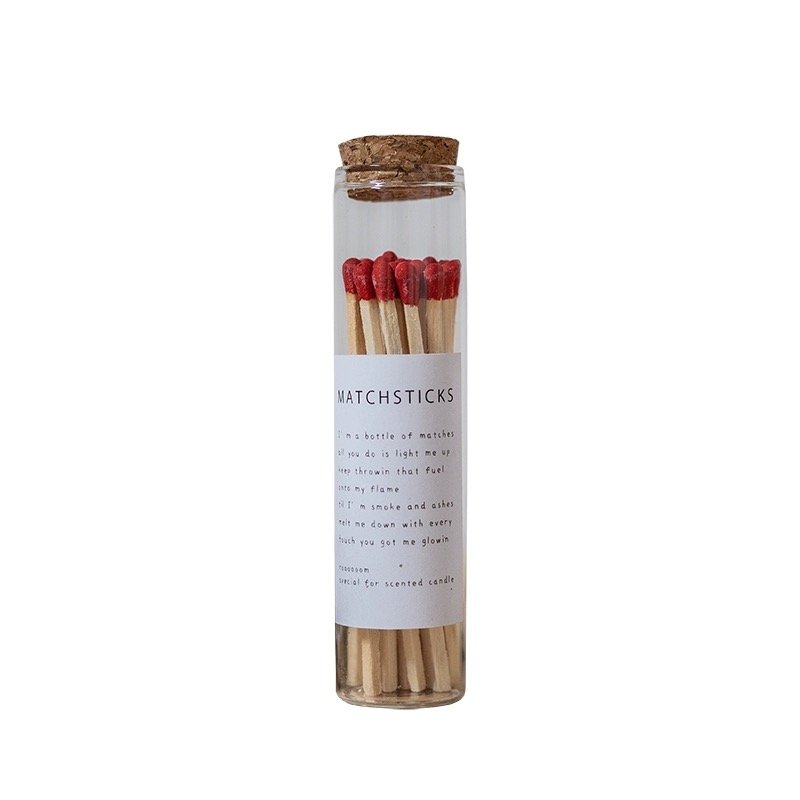 Luxury Matches In Glass Jar With Logo High Quality Colored Matches Safety personalized Long safety Matches