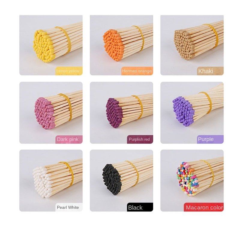 Scented Candles Speciality Extra Long Matches Handmade Match Props Bulk Coloured Old Fashioned Handmade Match Splints