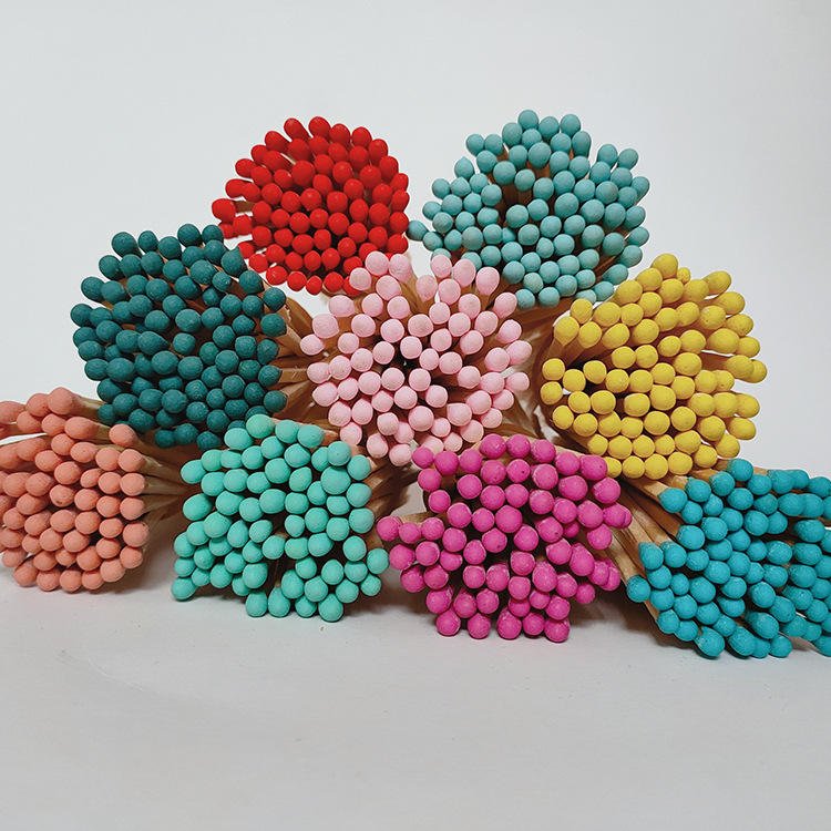 Scented Candles Speciality Extra Long Matches Handmade Match Props Bulk Coloured Old Fashioned Handmade Match Splints