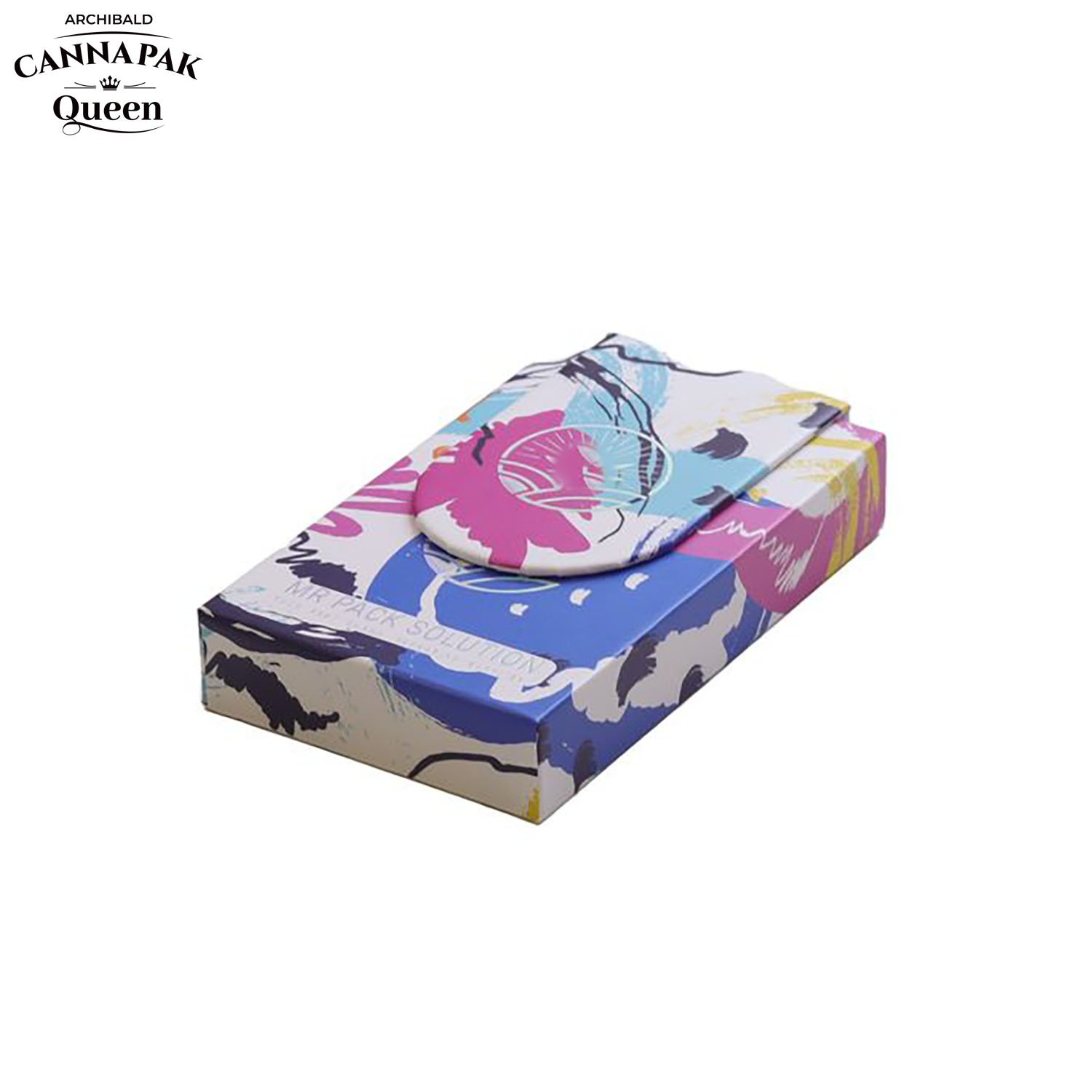 Archibald Good Quality Manufacturer Tobacco Box Child Resistant Slide Out Cassette Tape Pre Roll Paper Box With Match