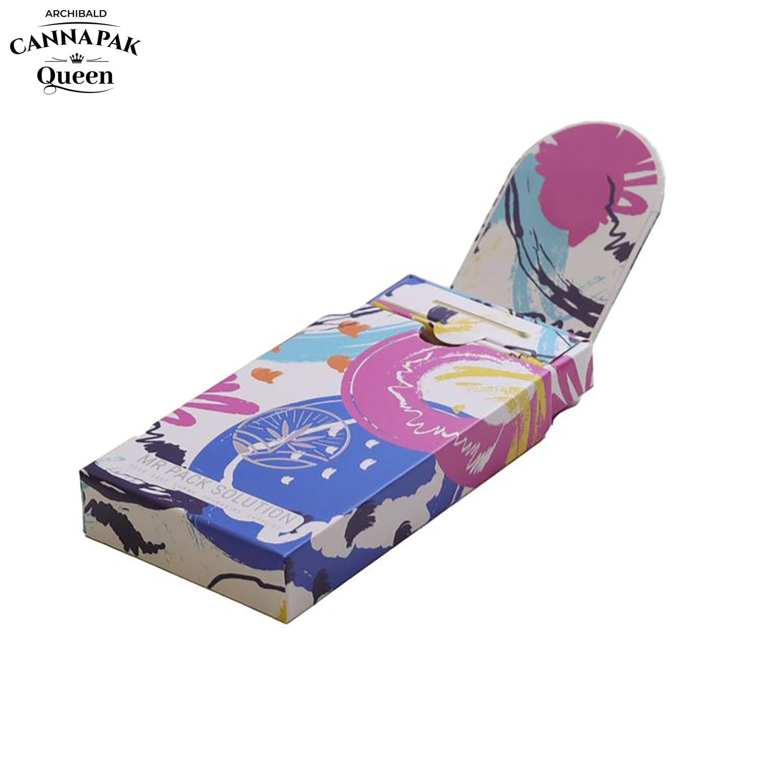 Archibald Good Quality Manufacturer Tobacco Box Child Resistant Slide Out Cassette Tape Pre Roll Paper Box With Match