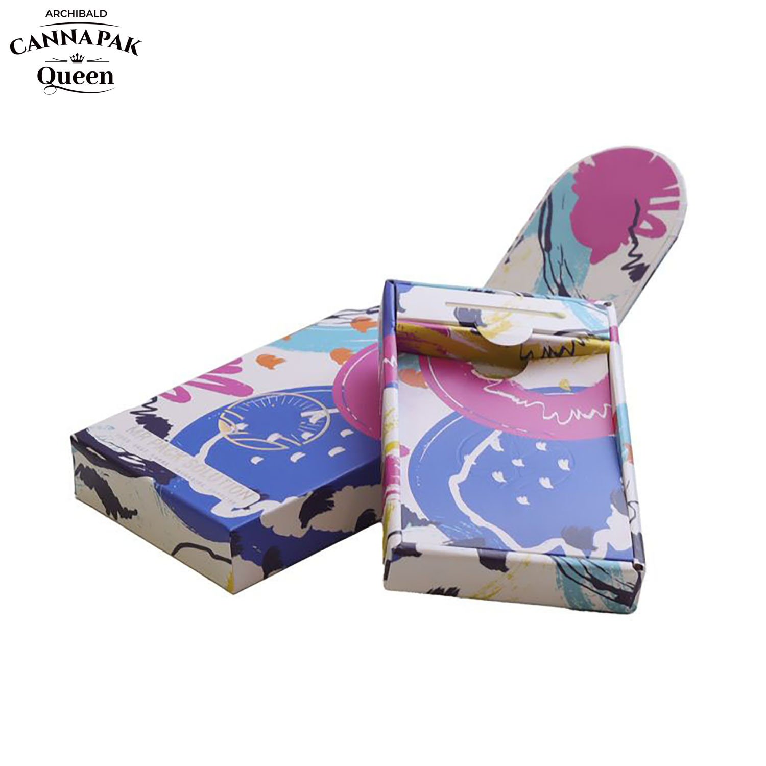 Archibald Good Quality Manufacturer Tobacco Box Child Resistant Slide Out Cassette Tape Pre Roll Paper Box With Match