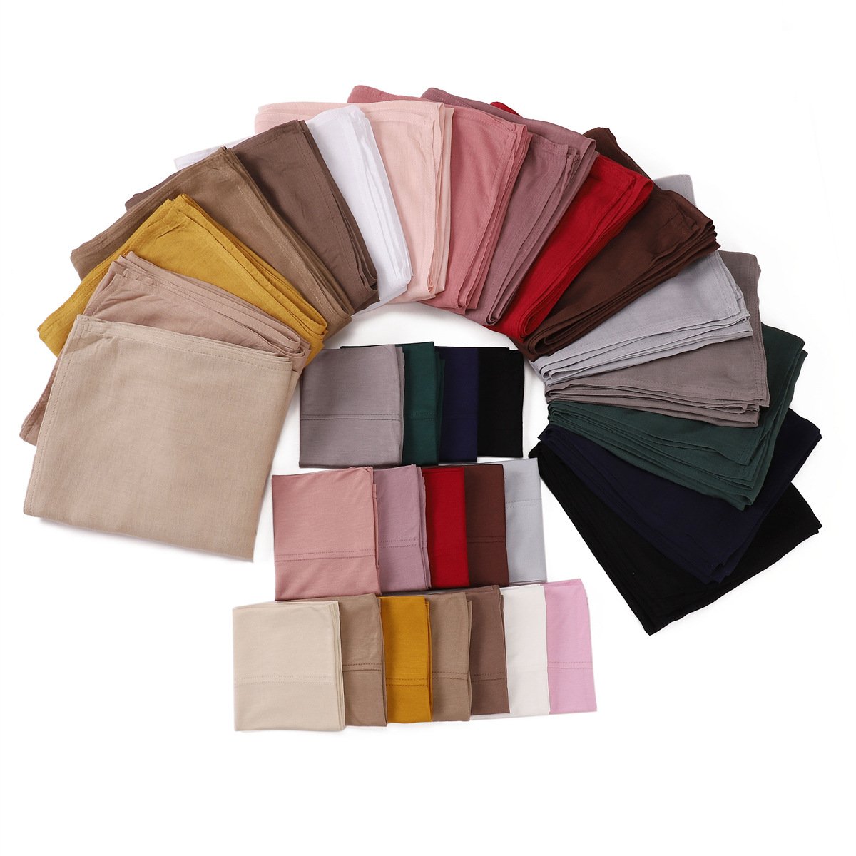 New arrivals 2 piece hijab set thin light weight breathable viscose modal hijab with matching undercap
