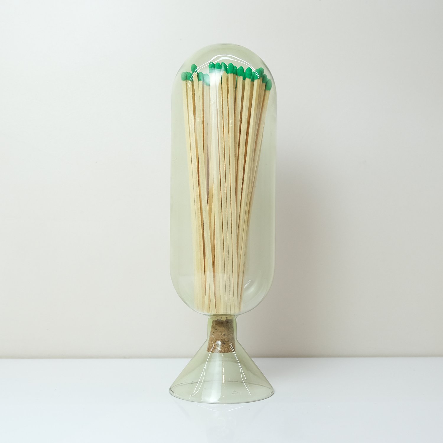 Wholesale Customized Match Decorative Custom Logo Long Wooden Stick Glass Bottle Of matches with logo