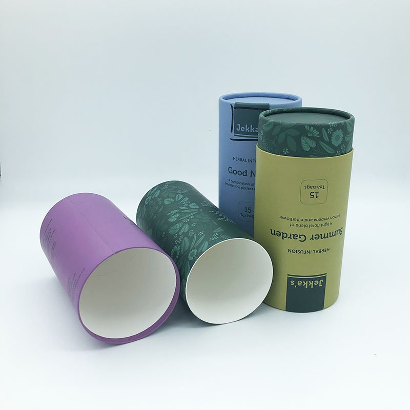 Printing round tea tube cylinder tube paper box roll cardboard paper round cylinder match paper tube