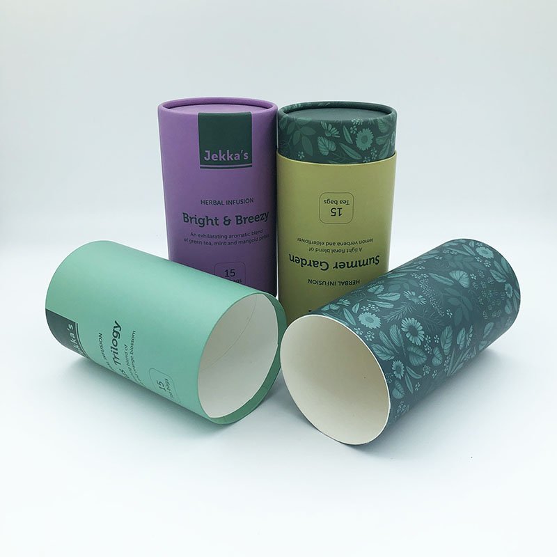Printing round tea tube cylinder tube paper box roll cardboard paper round cylinder match paper tube