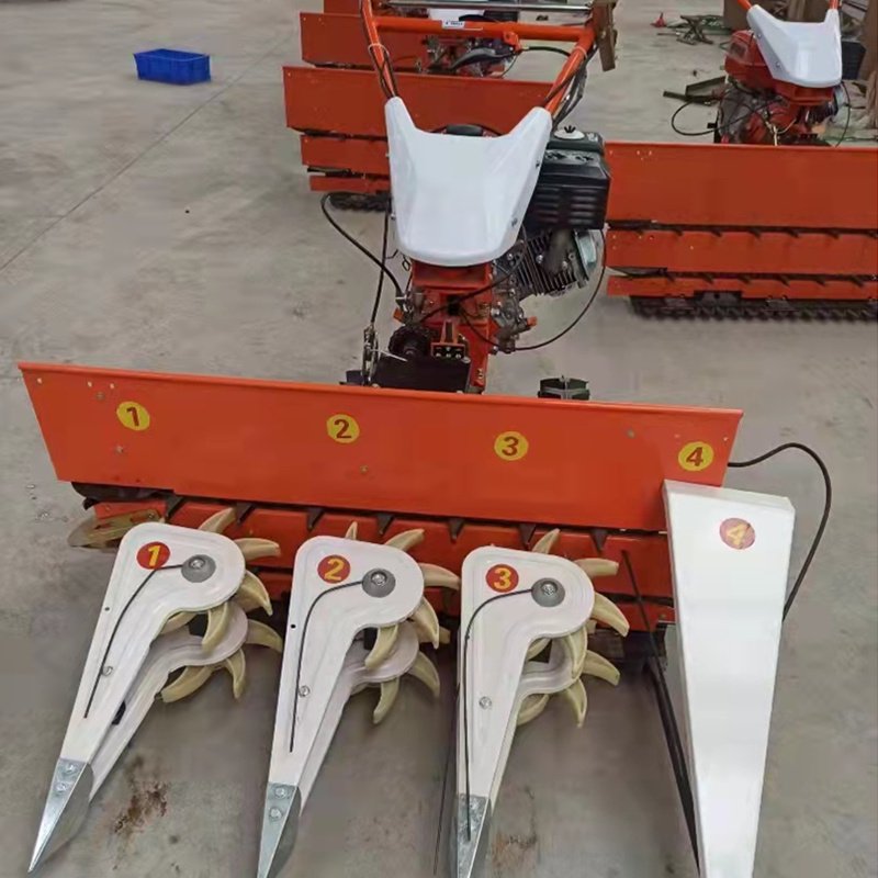 120 series 8-12hp power tiller 2 wheel tractor matched 4 rows reaper binder for rice forage harvest