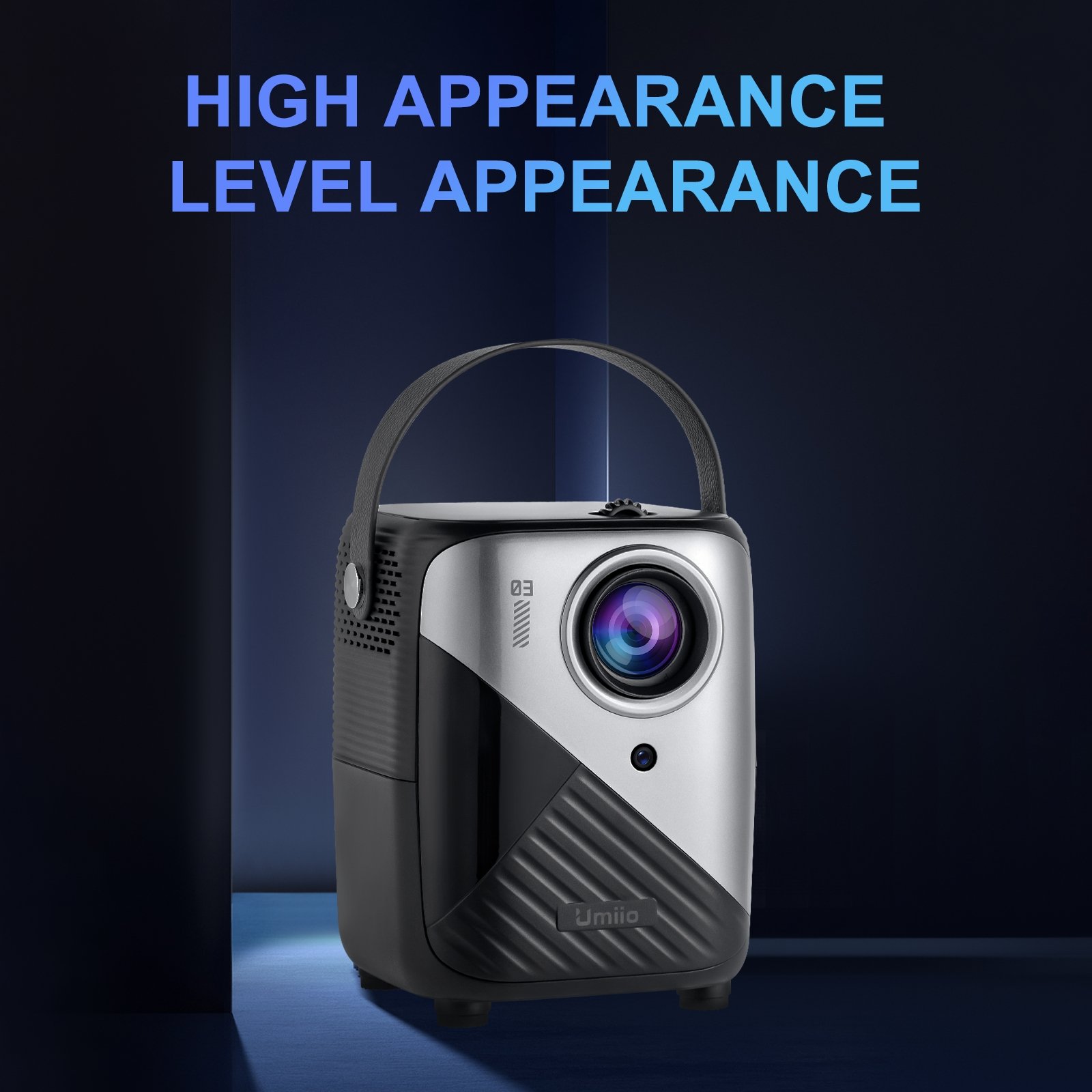 T12 Pro New Style Cinema Portable Intelligent Projector Home 1080P Matching Game Controller HDMI HD Interface Projectors