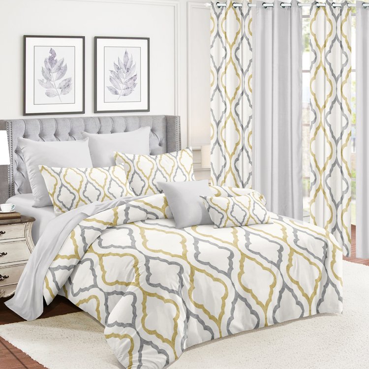 2024 New Trend bedding sets with matching curtains queen sheet set