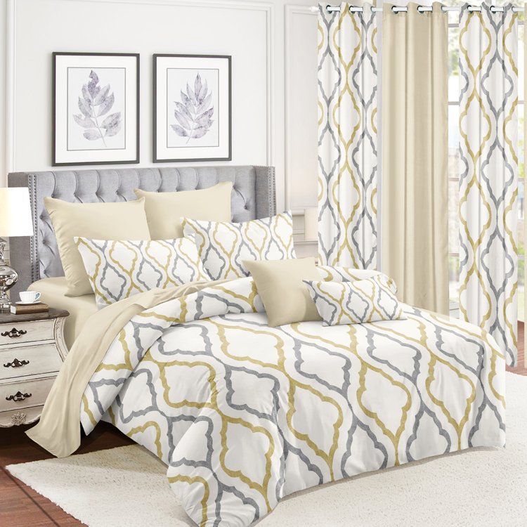 2024 New Trend bedding sets with matching curtains queen sheet set
