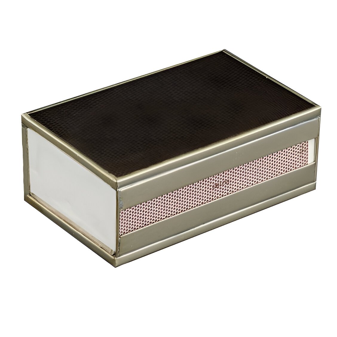 Gold Color Matchbox Sleeve Premium Gold Brass Matchbox Sleeve High-Quality Handmade Matchstick Cover with Hotel Safety Feature