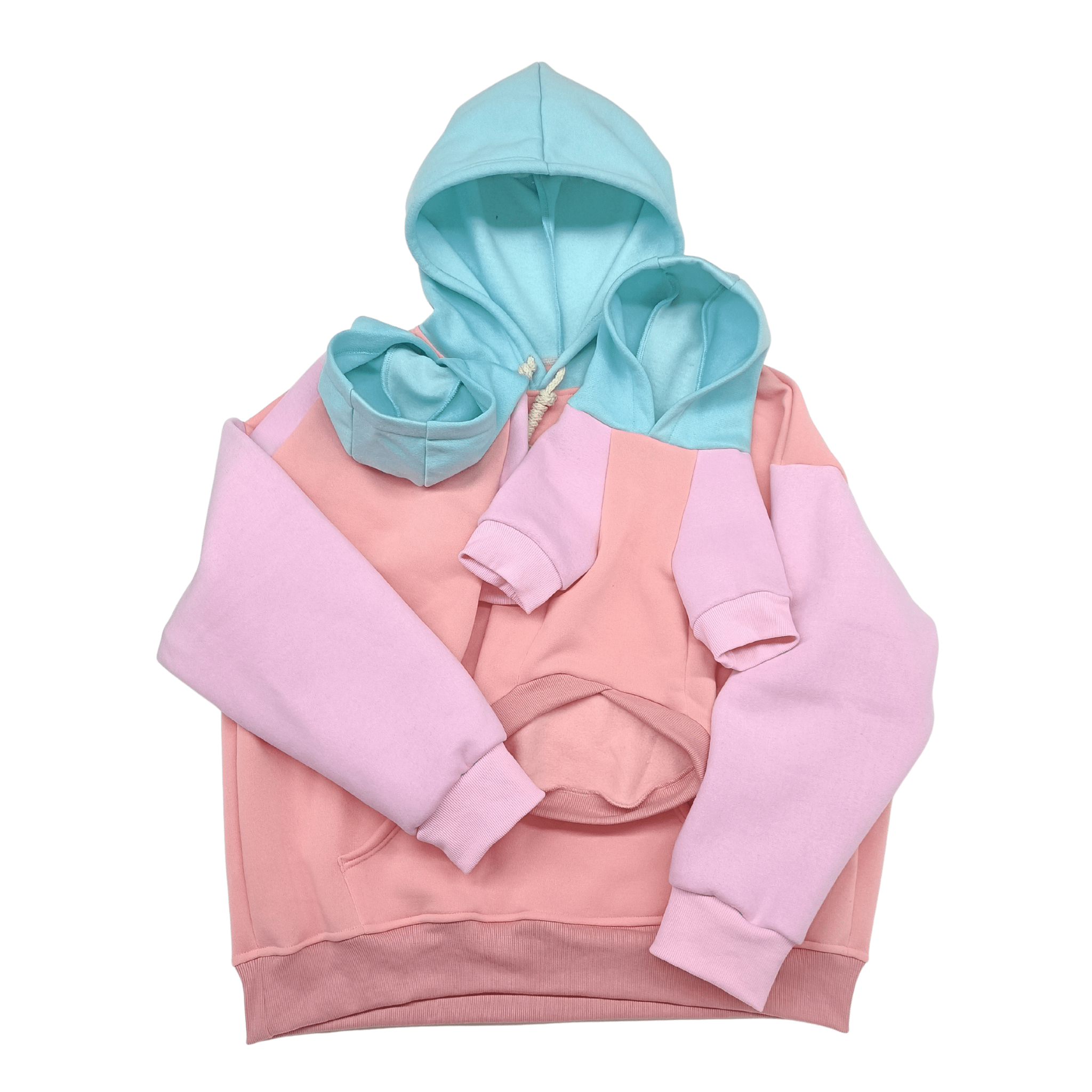 Pet Supplier Custom Good Quality Winter Matching Dog and Human Hoodies Wholesale Pink Women Dog Mom Hoodie with Chenille Patches