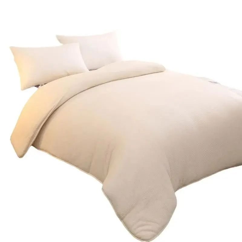 Pure Cotton Quilt Home Linen Bed Sheet Thick Duvet Solid Hotel Bedding Set For Hotel