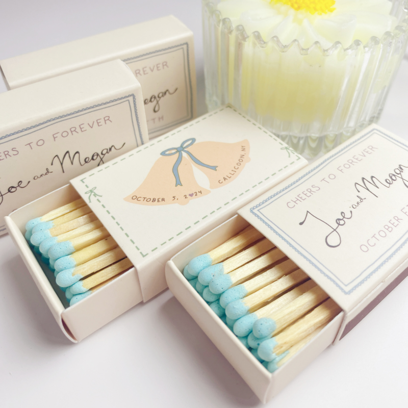 Wholesale Safety Match color stick Custom Matchbox with matches Black box packaging for white match tips